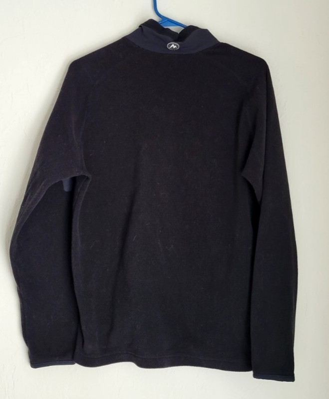 Marmot pullover jacket fleece polartec men's size S black 1/4 zip long sleeve gallery