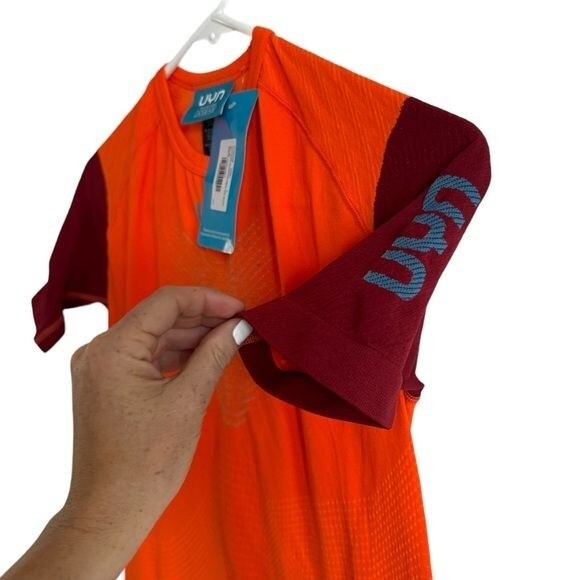 NWT UYN Running PB42 Athletic Shirt, Scarlet Ibis/Rhubarb, Size L gallery