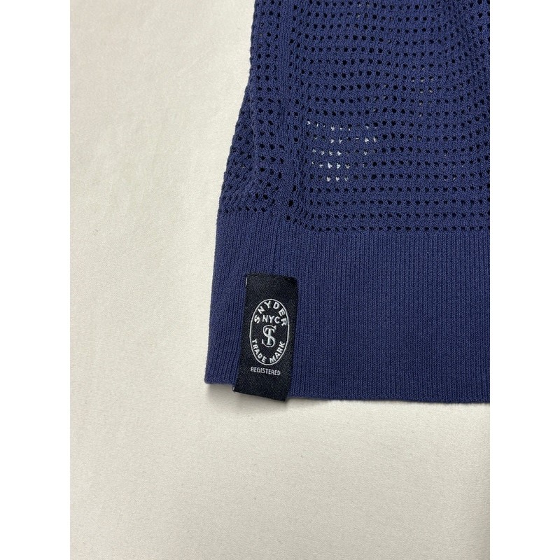Todd Snyder Tank Top Mens XXL navy blue Luxe Micro Mesh Knit Sleeveless Pullover gallery