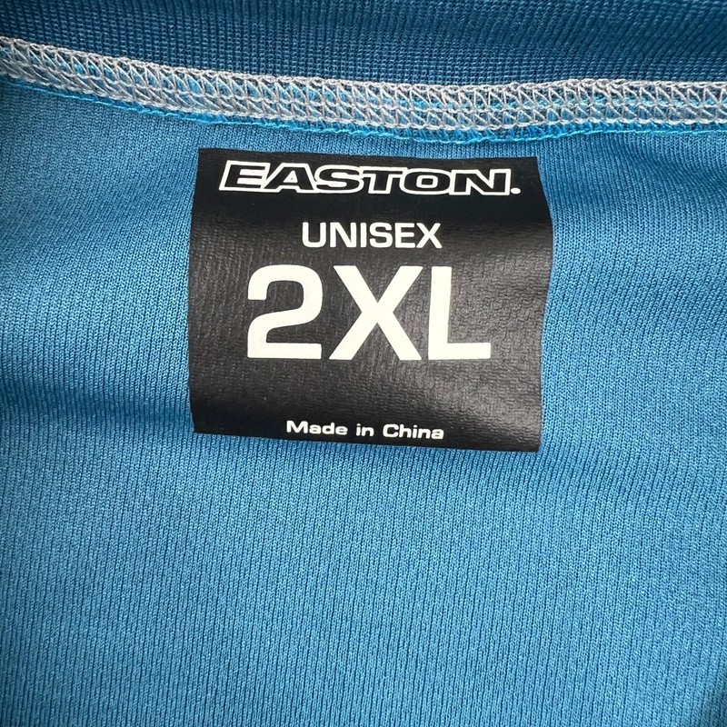 Easton Performance Mesh Baseball Shirt 2XL Blue Men Short Sleeve Athletic Jersey gallery