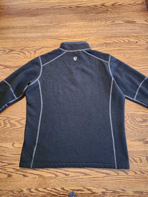 Kuhl Revel 1/4 Zip Performance Fleece Mens Medium Black Pullover Outdoor Hiking gallery