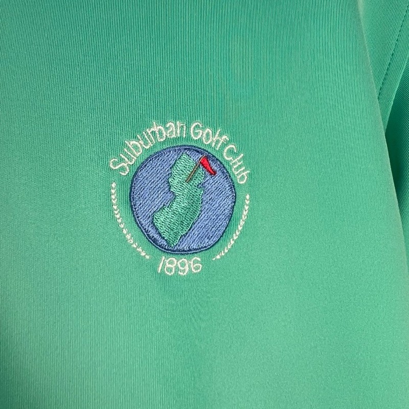 Fairway & Greene Tech Men's M Golf Pullover Stretch Poly Spandex 1/4 Zip Emblem gallery