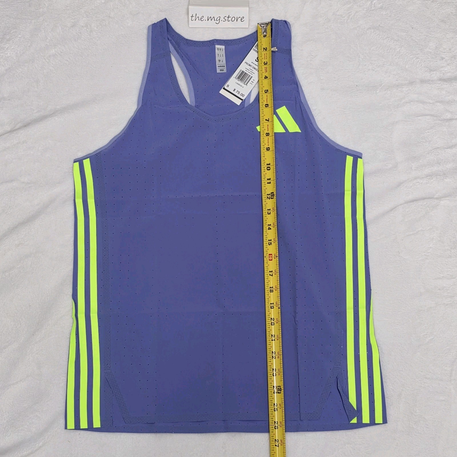Adidas 2024 Pro Elite Team Cobalt Blue Promo Running Singlet Men's Sz S IW6635 gallery
