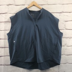 FIGS Tank Mens 3XL Blue Technical Collection Sleeveless Scrub Top Pockets