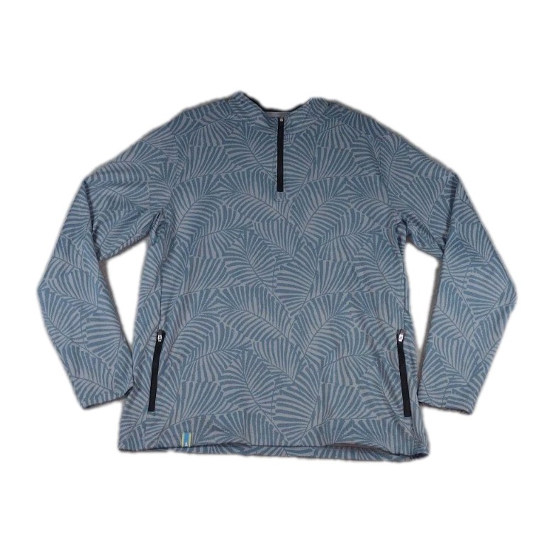 Chubbies Calm Palm Movementum Performance 1/4 Zip Pullover Mens M Avtive Wear