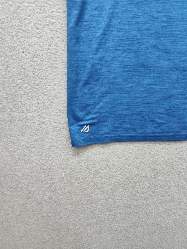 Eddie Bauer Men Athletic T Shirt L Blue Moisture Wicking Free Dry Performance gallery