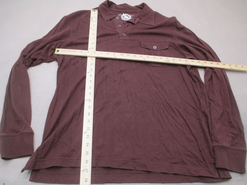 Eddie Bauer Size L mens Brown Long Sleeve Collared Buttons Outdoor Pull Over 779 gallery