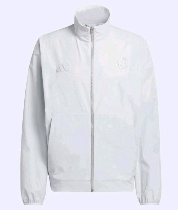 adidas Patrick Mahomes Men's TOO COLD Woven ZNE Track Top White JY3803 XLT NWT gallery