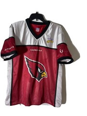 NFL Mens Red White V Neck Jersey Baked Cheetos Red Cardinals – Size L