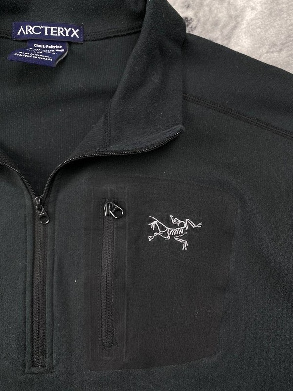 Arc'teryx Rho 1/4 Pullover Men Size L Black gallery