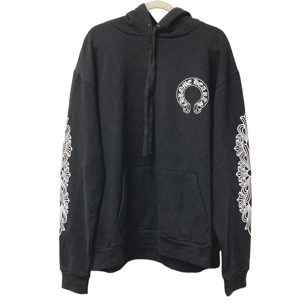 CHROME HEARTS SWTSHRT HD PLVR Flare Logo Horseshoe Apparel Hoodie Hood Parka gallery