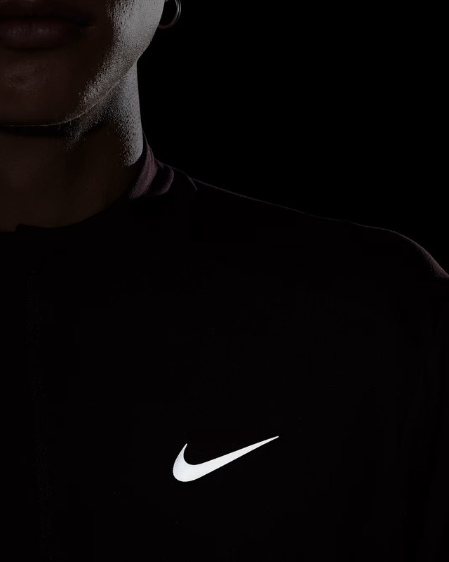 NIKE MEN ELEMENT RUNNING HALF ZIP DRI-FIT SHIRT BURGUNDY#DD4756-NWT gallery