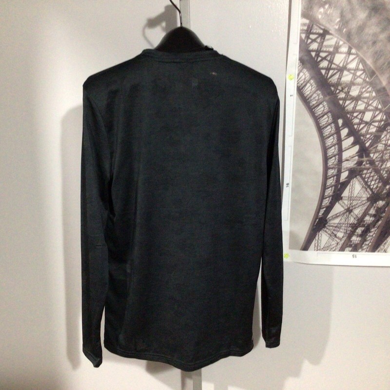 Spyder Active Breathable Quick Dry Stretch Long Sleeve Shirt Mens S-M Gray Black gallery