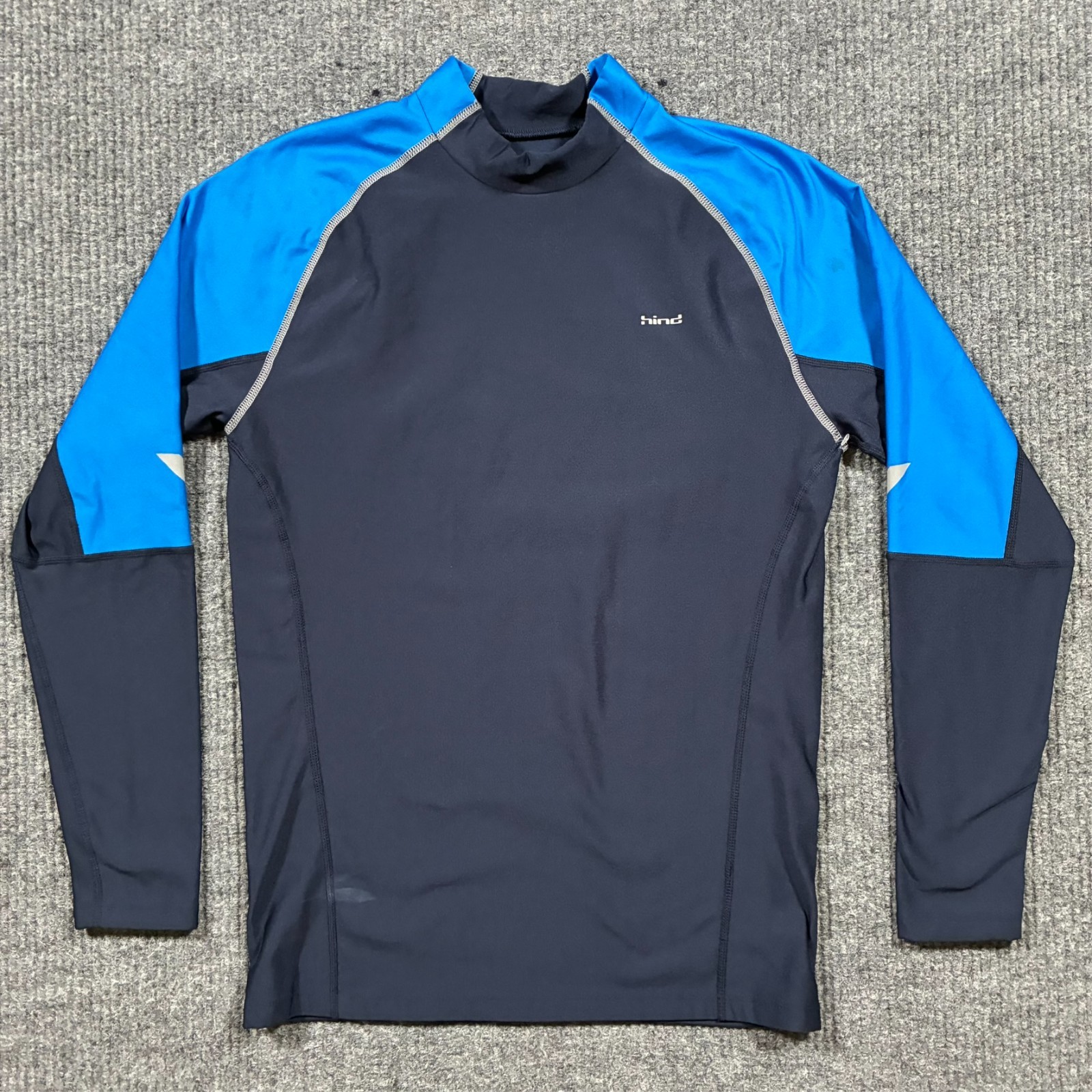 Hind Compression Shirt Mens Size Medium Blue Long Sleeve Athletic Base Layer gallery