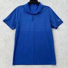 Nike Match UV Tennis Polo Shirt Mens SMALL Blue Golf Performance 446960-429