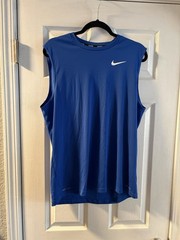 Nike Swim Royal Blue Team Men’s Size M Legend Dri-Fit Training Tank Top Workout