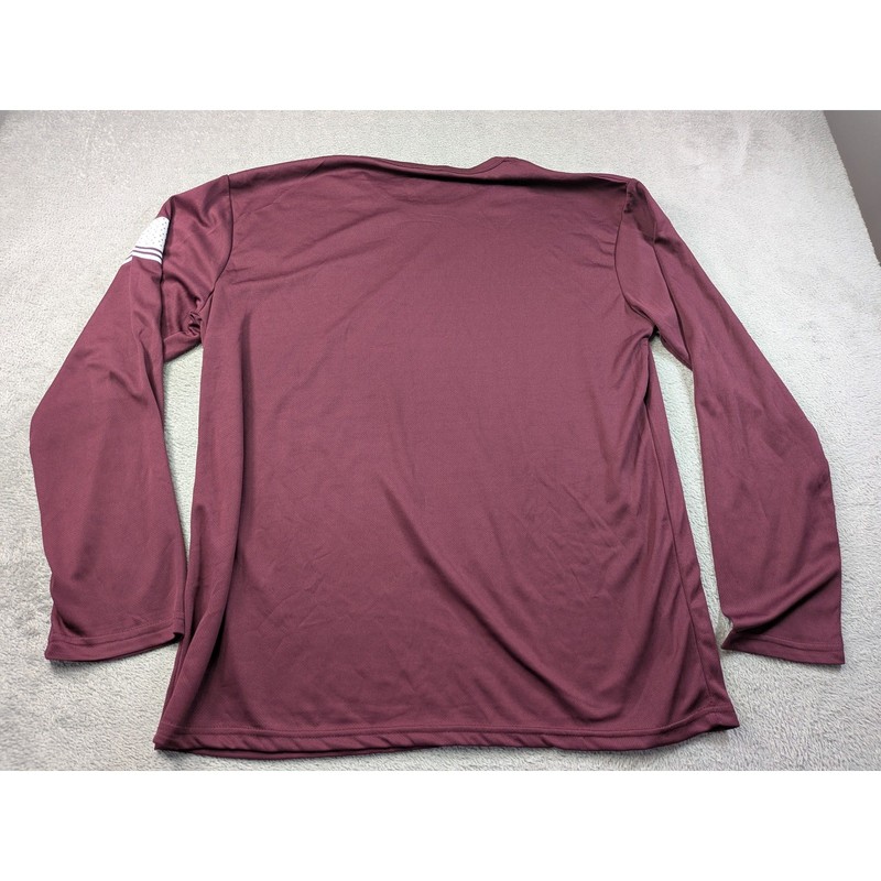JELL-SL Mens XXL Long Sleeve Performance Shirt Maroon American Flag Graphic gallery
