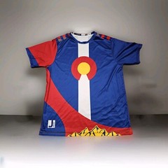 Colorado Flag Jersey Men’s XL JCC Maccabi Games Jogging Soccer Retro Sports