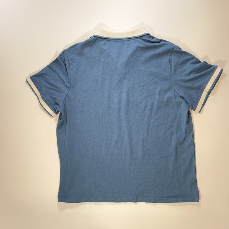 Crane Pickleball Polo Shirt XL Mens Blue Embroidered Cotton Blend gallery