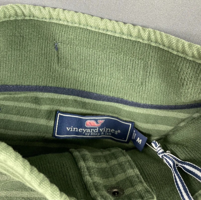 Vineyard Vines Golf Pullover Shep Shirt Medium Green Cotton Polyester $128 gallery