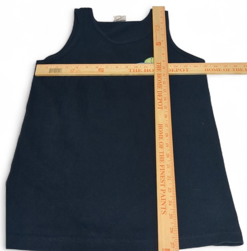 Maritaville It's 5 O'Clock Some Where Navy Blue Tank Top Sz S gallery