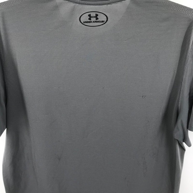 Under Armour Fitted Heatgear Threadborne Gray SS Shirt Size M MD Medium gallery