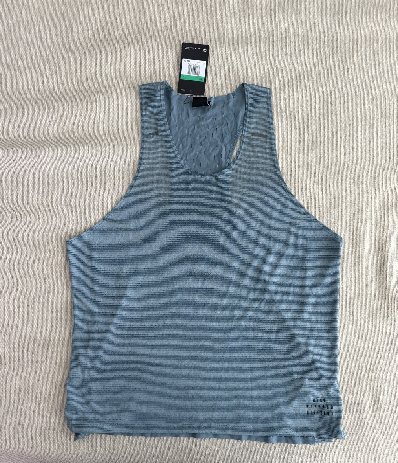 Nike Run Division Adapt Running Tank Top Ozone Blue CU5542-031 Men's Size XL gallery