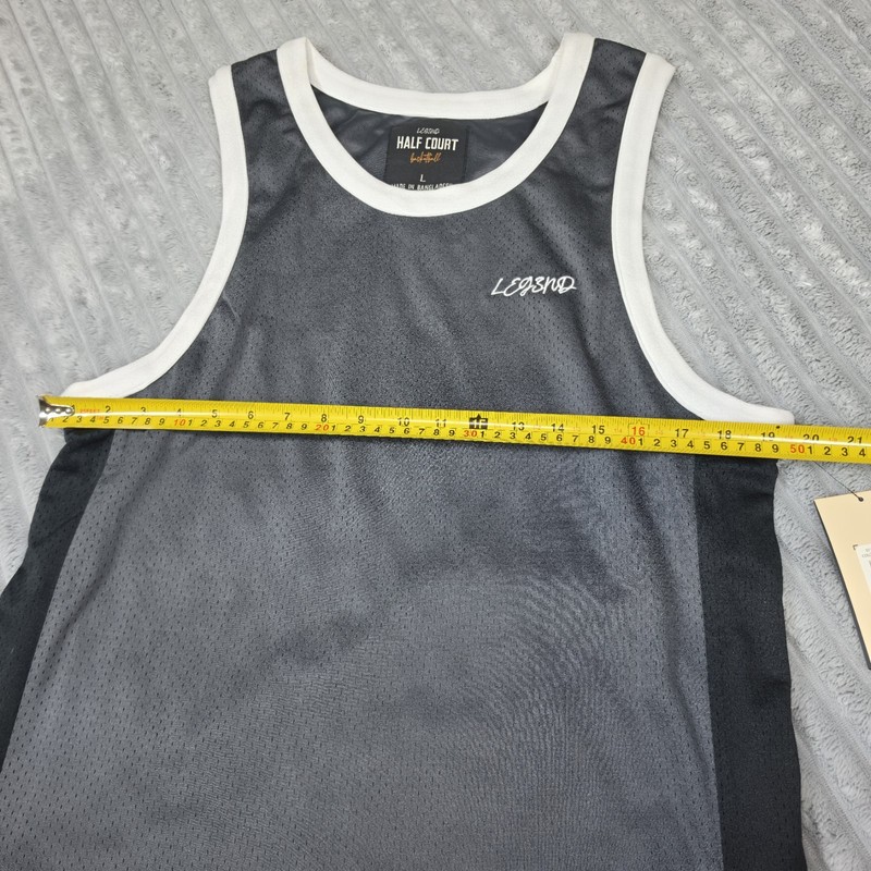 Legend Half-Court Basketball Mesh Jersey Atlantic Sea Agave Mens Size L NWT gallery