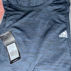 Men’s Adidas Tech Tee Space Dye Navy Short Sleeves Size 3xl