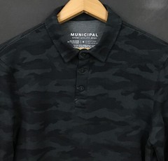Municipal Sport Utility Gear Mens Polo Shirt Long Sleeve Camouflage Size S