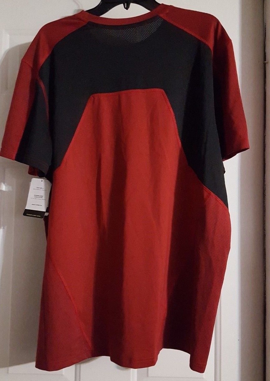 New Men's Red Champion Short Sleeve Power Core Cool Fitted Shirt Duo Dry Size M gallery