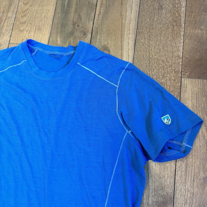 Mens Kuhl Valiant T Shirt Performance Baselayer Wool Blend Blue #3204 sz S gallery