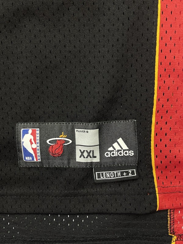 Dwyane Wade Men's Large XXL Adidas Swingman Miami Heat NBA Jersey Black Vintage gallery