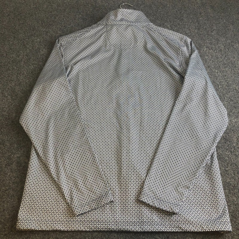MAELREG Performance 1/4 Zip Pullover Mens Large Blue White Long Sleeve Golf gallery
