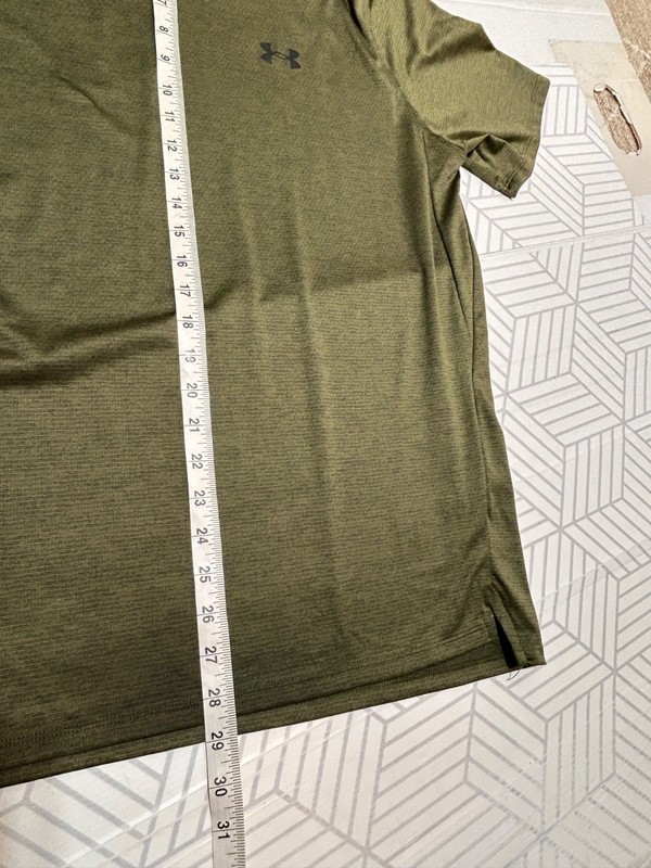 Under Armour Shirt Men Large Green UA Tech Vent Short Sleeve Top Running v gallery