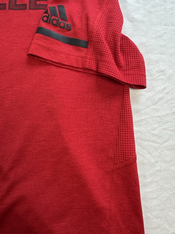 Adidas Louisville Cardinals Shirt Men Medium Red Athletic Performance Tee NCAA gallery