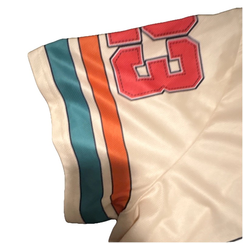 Jersey Cream Teal Orange V-Neck Mesh gallery