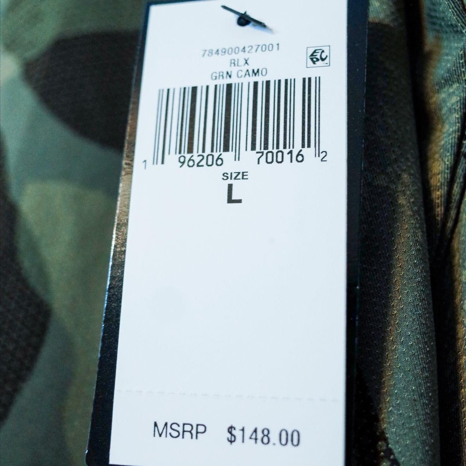 NEW Polo RLx Ralph Lauren - Men's Long Sleeve Green Camo Athletic Shirt- Large gallery
