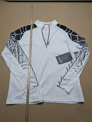 Spyder DryWEB Base Layer 1/4 Zip Mens XL White Ski Thermal Performance Top 5060