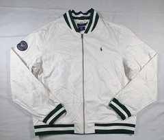 Men’s 2022 Ralph Lauren Wimbledon Bomber Jacket White Size 2XL