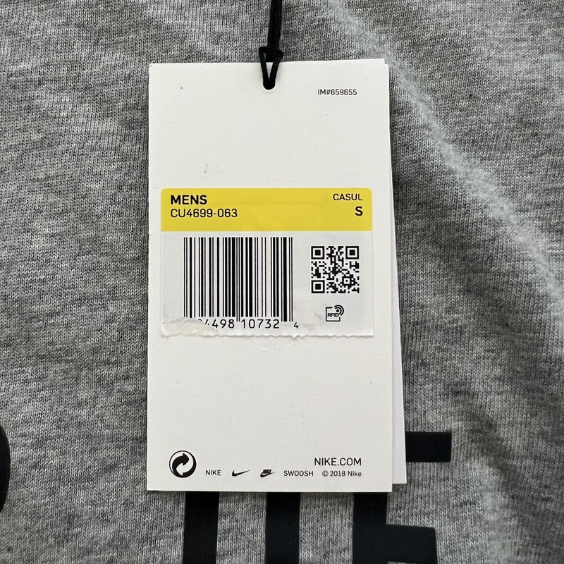 Nike x Fear Of God NBA Warm Up T-Shirt Dark Grey Heather CU4699-063 Men Size S gallery