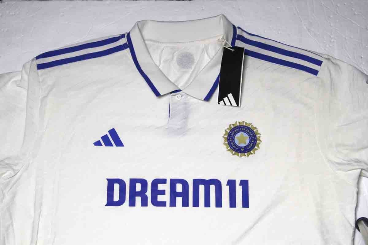Adidas Dream 11 Cricket Jersey India White Blue Men's Size 2XL gallery