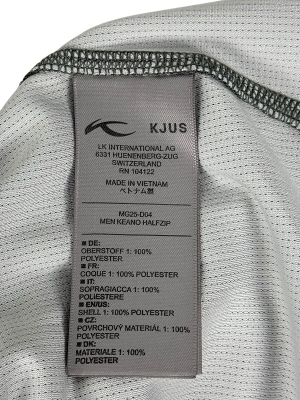 KJUS Mens Large 52 Pullover Keano Half Zip Golf Midlayer Gray Long Sleeve EUC gallery