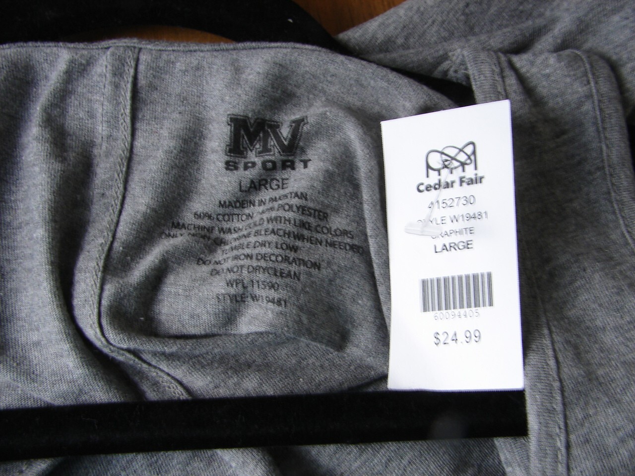 MV Sport Cedar Points 150 Years Gray Tank Top Shirt Size Large NWT gallery