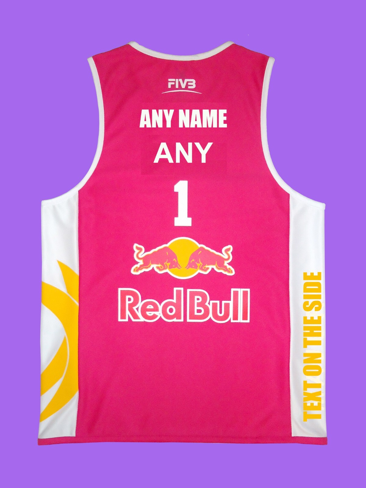 Custom Beach Volleyball Jersey Fuchsia/White Size S, M, L, XL, 2XL New gallery