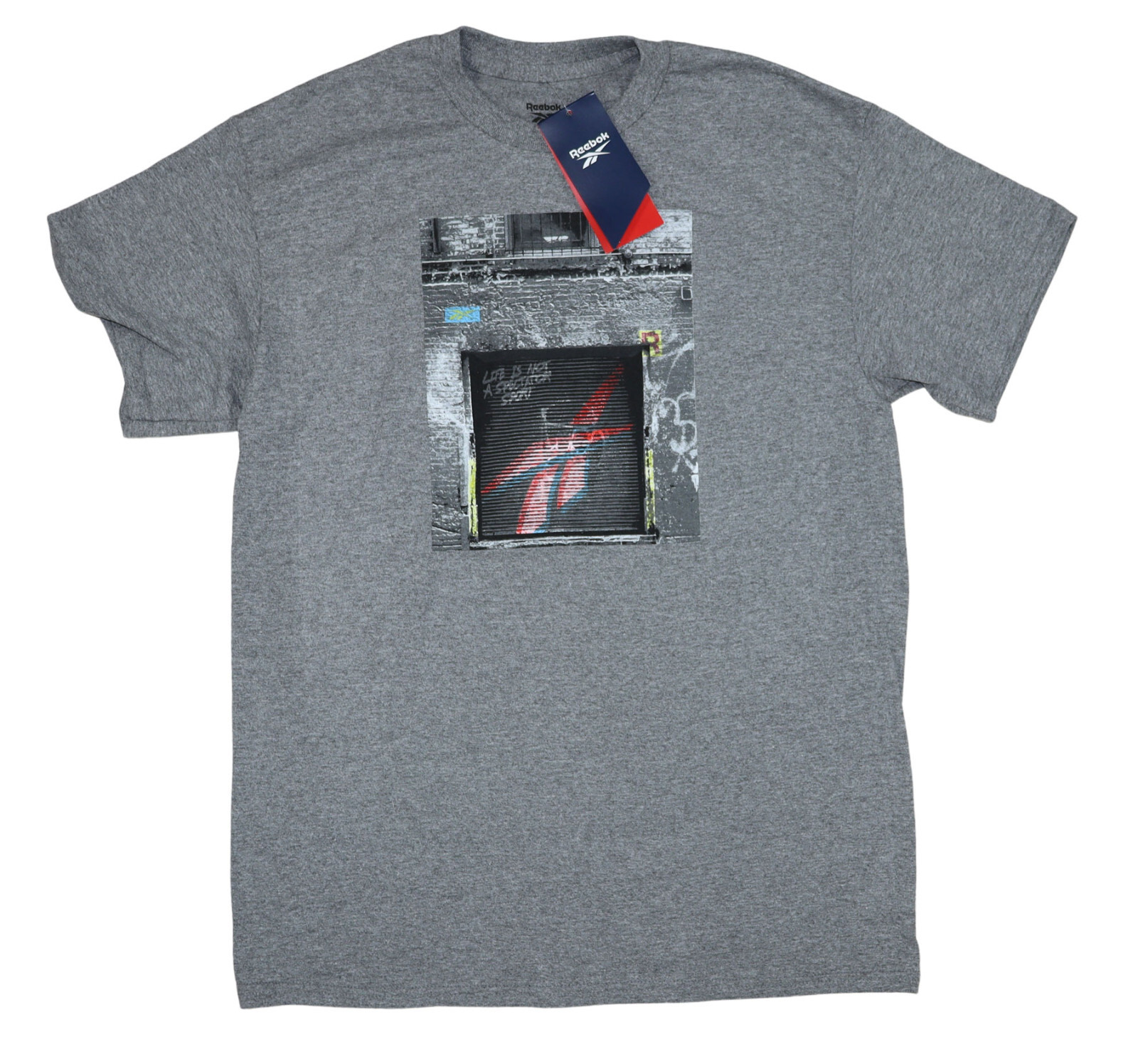 Reebok Street Graffiti Graphic Print Short Sleeve Crew Neck Men's T-Shirt NWT gallery