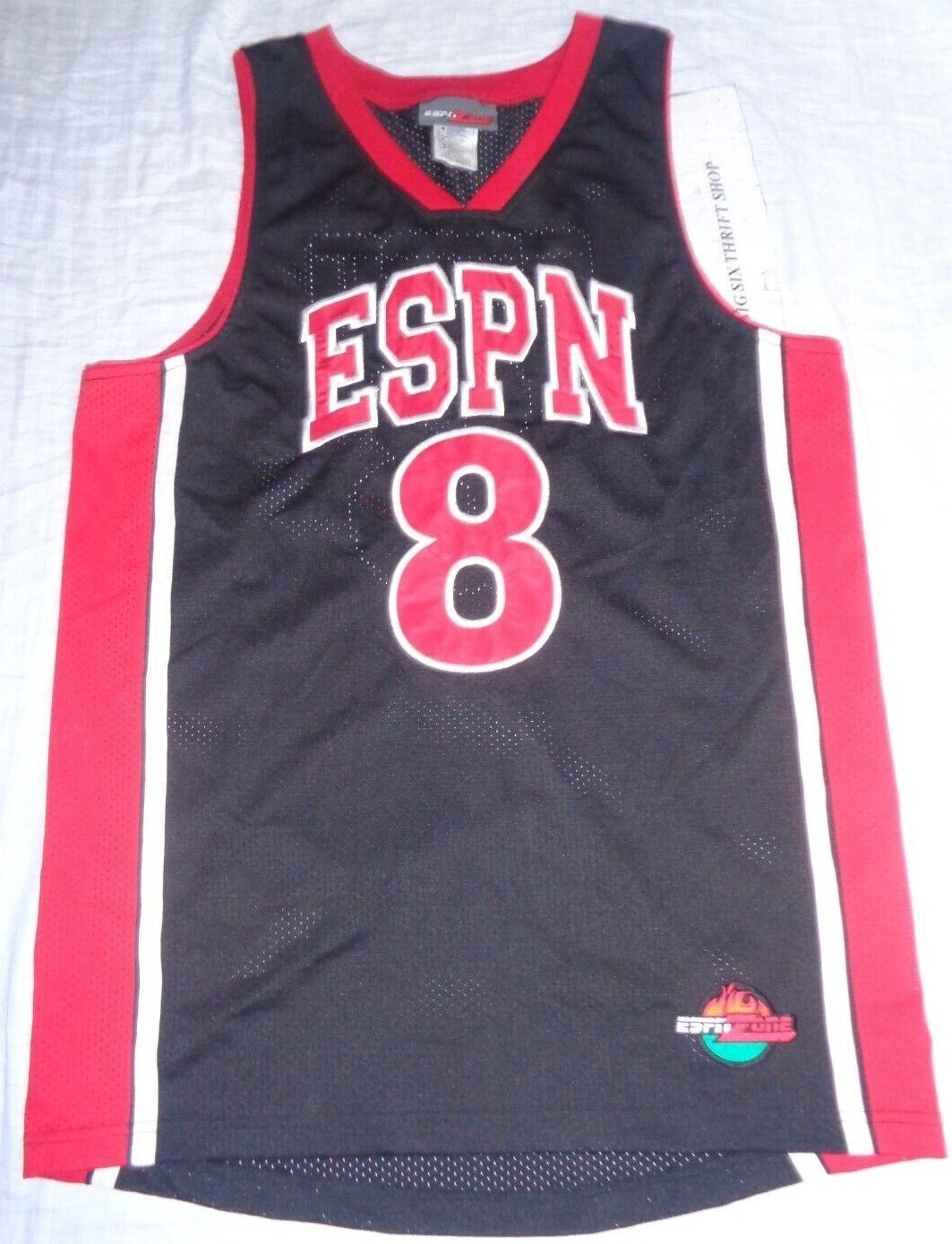 ESPN BASKETBALL STYLE JERSEY SLEEVELESS TANK TOP SHIRT ESPN ZONE SIZE MEDIUM gallery
