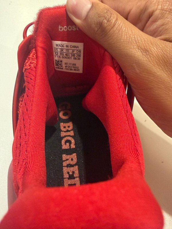 Adidas Ultra Boost DNA Go Big Red Sneakers Size 12 gallery
