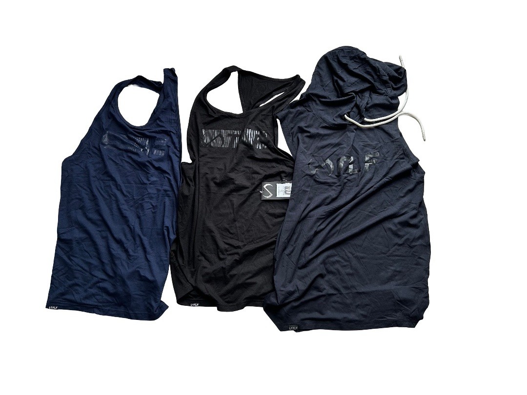 TLF Take Life Further Men’s Drop Tank Tops Stringers Gym Tee Lot Of 3 S Small gallery
