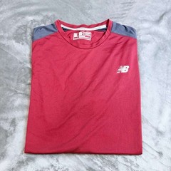 New Balance Lightning Dry Shirt Men Sz XL Red Performance Running ActiveWear